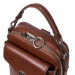 Nevin Vegetable-Tanned Genuine Leather Crossbody Phone Bag - Image 35