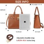 Rich Bag Briefcase for Women 15.6 inch Leather Laptop Bag Vintage Slim Lawyer Business Bag Stylish Work Purse - Image 4