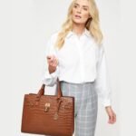 Rich Bag Briefcase for Women 15.6 inch Leather Laptop Bag Vintage Slim Lawyer Business Bag Stylish Work Purse - Image 6