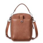 Nevin Vegetable-Tanned Genuine Leather Crossbody Phone Bag - Image 4