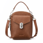 Nevin Vegetable-Tanned Genuine Leather Crossbody Phone Bag