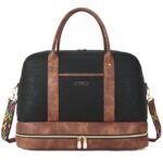 Zenobe Chic and Practical: Women's Leather Travel Duffle Bag for Every Trip - Image 9