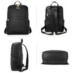 Nombongo Leather 15.6 Inch Laptop Daypack Backpack for Women - Image 6