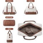 Zenobe Chic and Practical: Women's Leather Travel Duffle Bag for Every Trip - Image 5