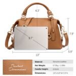 Nevin Genuine Leather Boston Handbag - Image 5