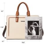 Carol  Designer Briefcase For Women ¡ª Italian Leather - Image 3