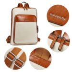 Vallis Vintage Leather Laptop College Travel Backpack - Image 6