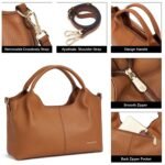 Nevin Genuine Leather Satchel Tote - Image 8