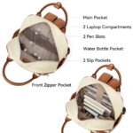Smart Genuine Leather Laptop Backpack ¡ª Expandable Bottle Pocket - Image 11