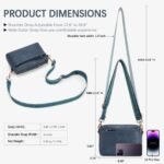 Nola Keep Your Essentials Organized with a Triple Zip Cell Phone Leather Handbag - Image 76