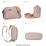 Nola Keep Your Essentials Organized with a Triple Zip Cell Phone Leather Handbag - Image 88