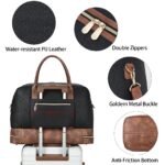 Zenobe Chic and Practical: Women's Leather Travel Duffle Bag for Every Trip - Image 14