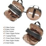 Nombongo Leather 15.6 Inch Laptop Daypack Backpack for Women - Image 4