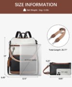 Nombongo Large Convertible Backpack Travel Bag - Two Sizes - Image 65