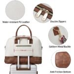 Zenobe Chic and Practical: Women's Leather Travel Duffle Bag for Every Trip - Image 7