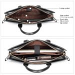 Stroud slim leather laptop bag large briefcase for business people - Image 10