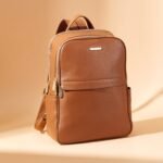 Nombongo Leather 15.6 Inch Laptop Daypack Backpack for Women - Image 16
