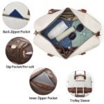 Zenobe Chic and Practical: Women's Leather Travel Duffle Bag for Every Trip - Image 8