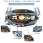 Nola Keep Your Essentials Organized with a Triple Zip Cell Phone Leather Handbag - Image 68