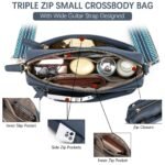 Nola Keep Your Essentials Organized with a Triple Zip Cell Phone Leather Handbag - Image 77