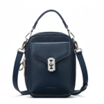 Nevin Vegetable-Tanned Genuine Leather Crossbody Phone Bag - Image 37