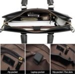 Johan Leather Lawyers Briefcase - Premium Laptop Bag - Image 3