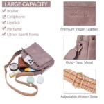 Nola Keep Your Essentials Organized with a Triple Zip Cell Phone Leather Handbag - Image 93
