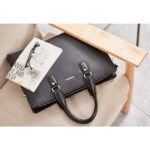 Stroud slim leather laptop bag large briefcase for business people - Image 9